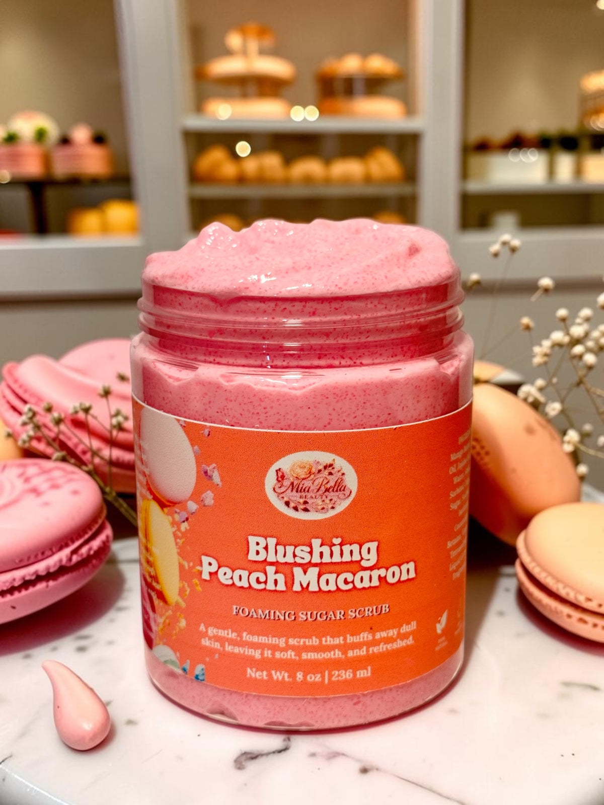 Blushing Peach Macaron Scrub