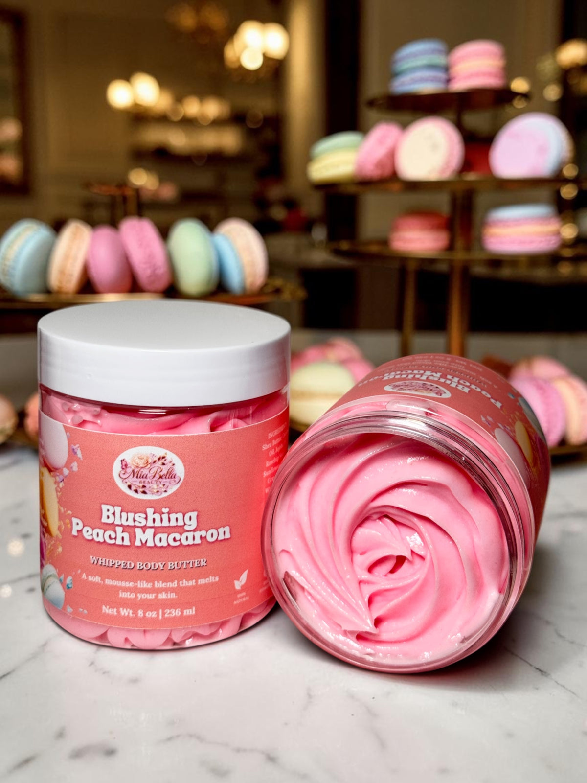 Blushing Peach Macaron Butter